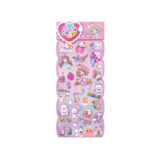 Picture of TANEX KIDS DECORATIVE CUTE GIRL SPRING STICKERS